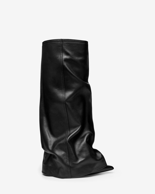 Sacai - Women's Leather Pants Medium Boots - (Black)