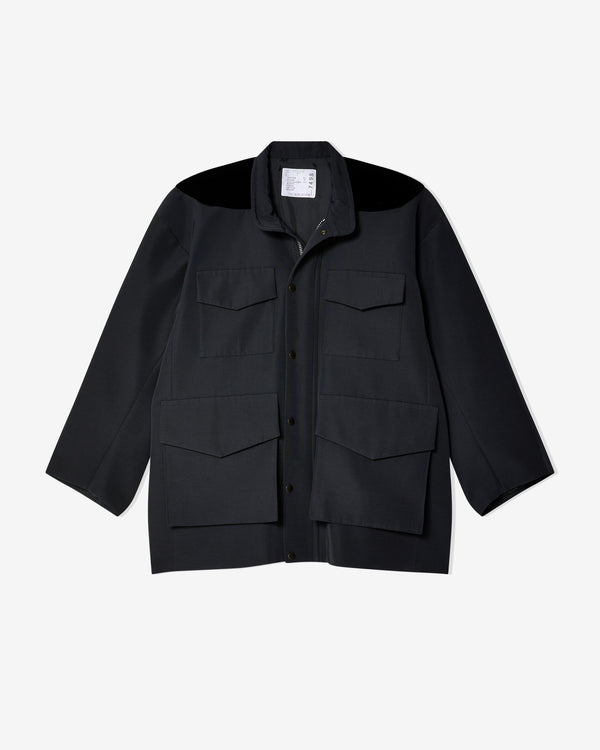 Sacai - Women's Grosgrain Bonding X Velvet Blouson - (Black)