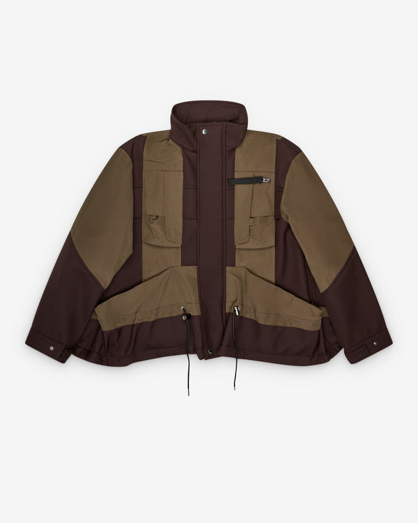 Sacai - Women's Suiting Bonding Blouson - (Brown)