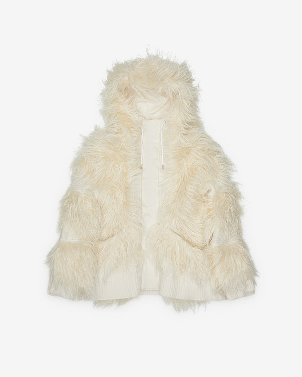 Sacai - Women's Hairy Knit Blouson - (Off White)