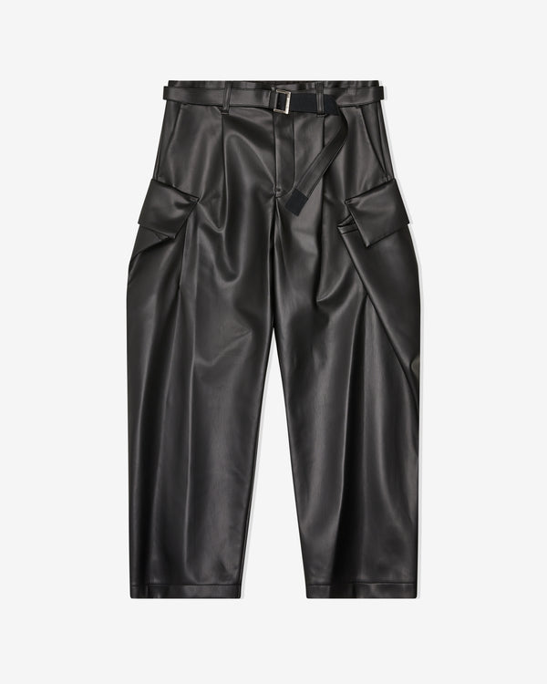 Sacai - Men's Faux Leather Pants - (Black)