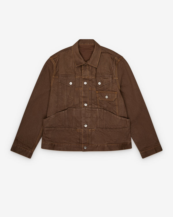Sacai - Men's Denim Jacket - (Brown)
