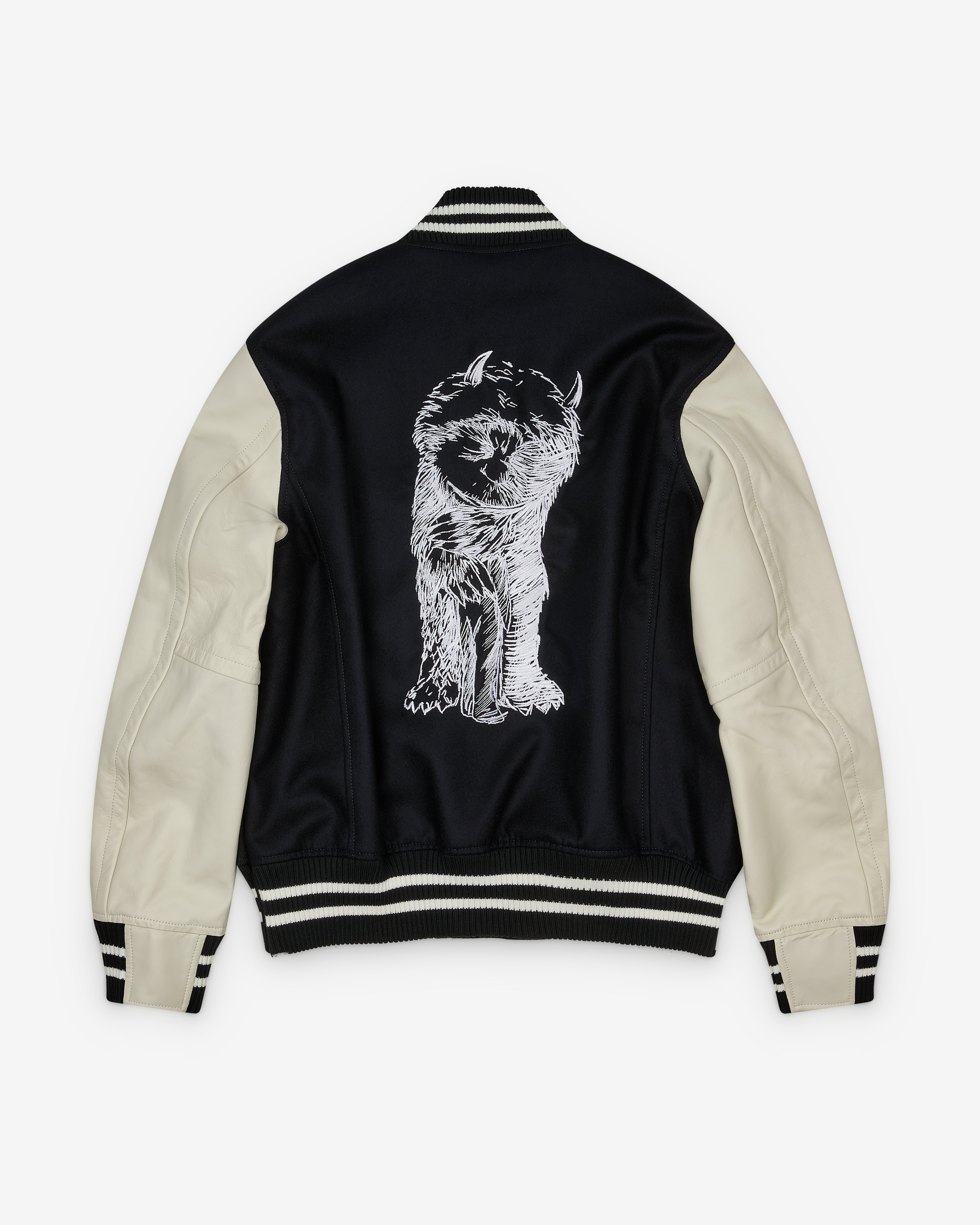 Sacai: Men's Where The Wild Things Are Blouson (Navy/Off White