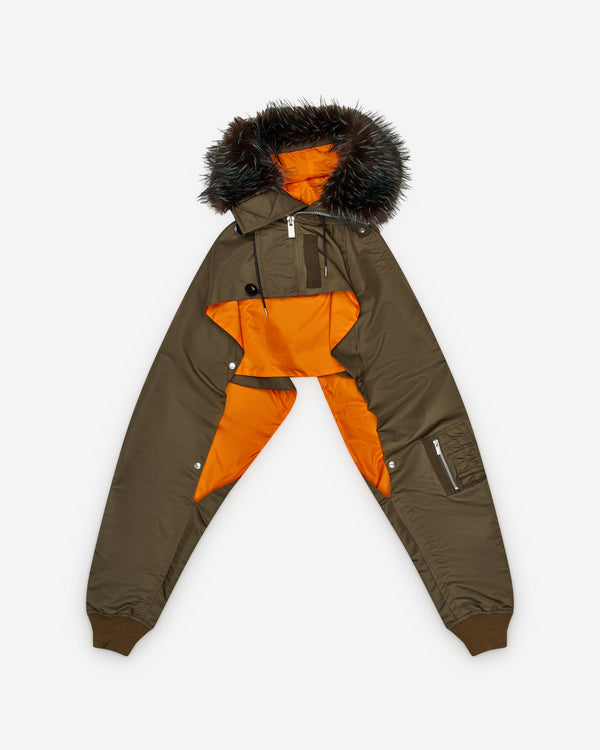 Sacai - Women's Nylon Twill Blouson - (Dark Khaki)