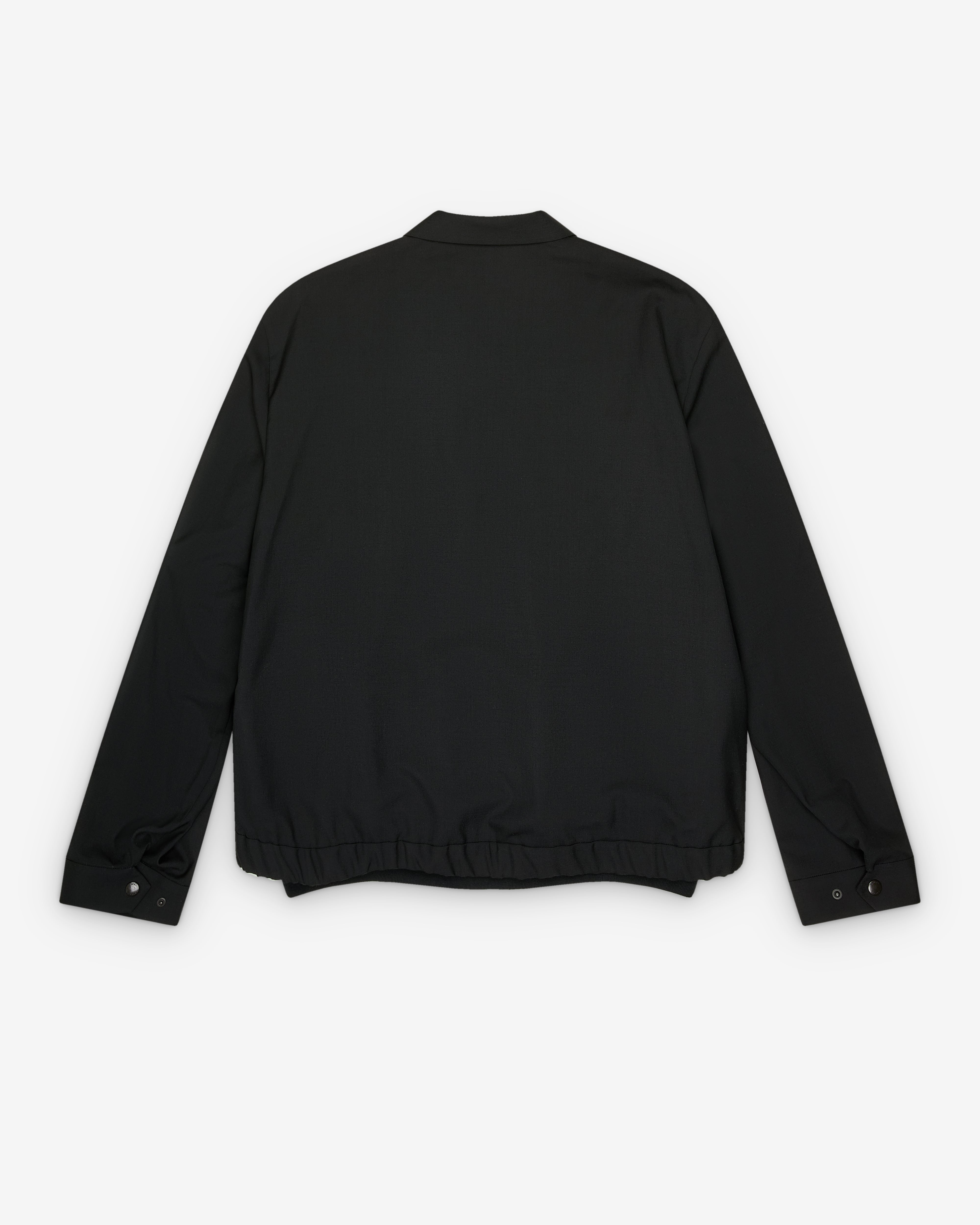 sacai: Men's Nylon Twill Blouson (Black) | DSMNY E-SHOP