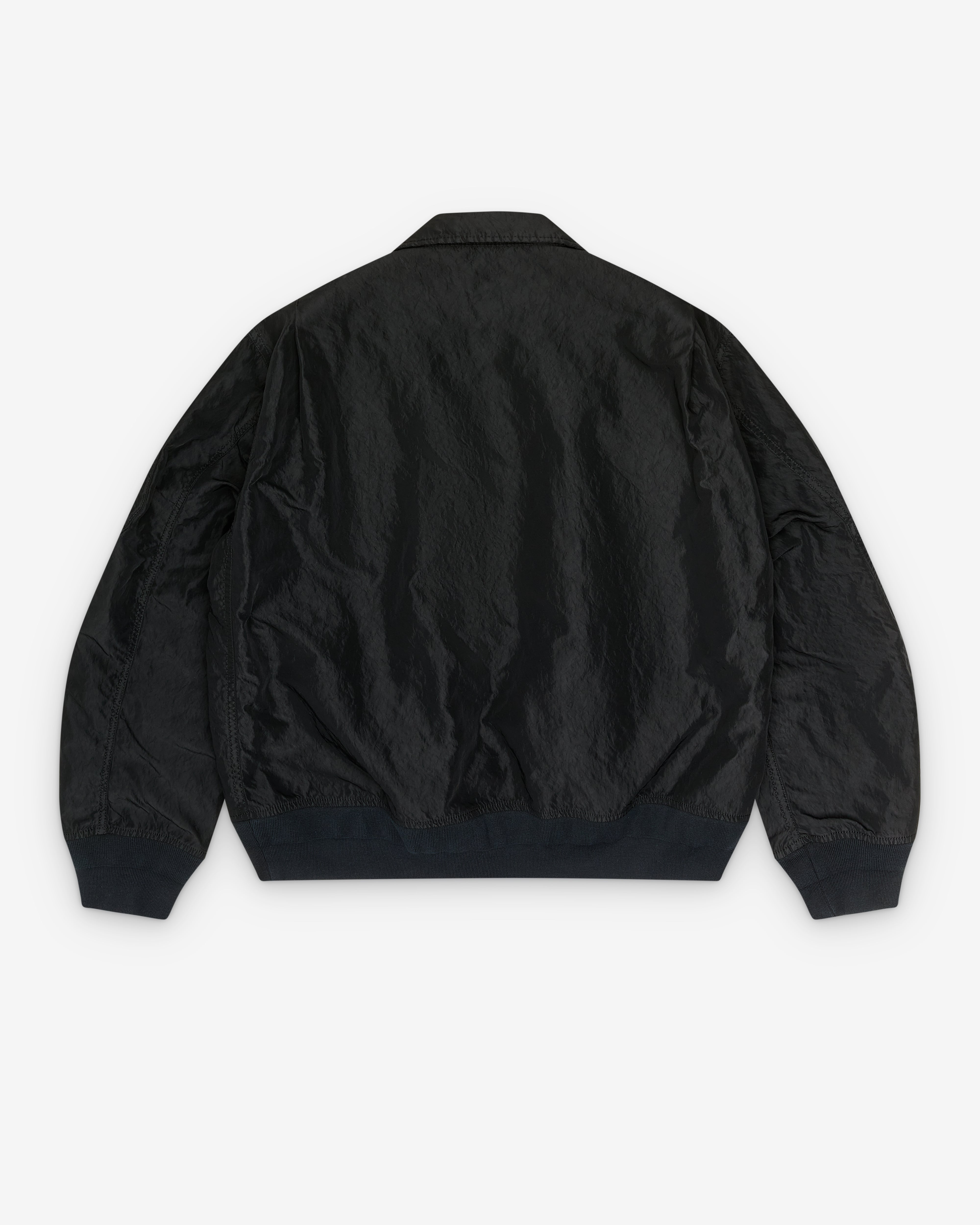 sacai: Men's Treated Nylon Twill Blouson (Black) | DSMNY E-SHOP