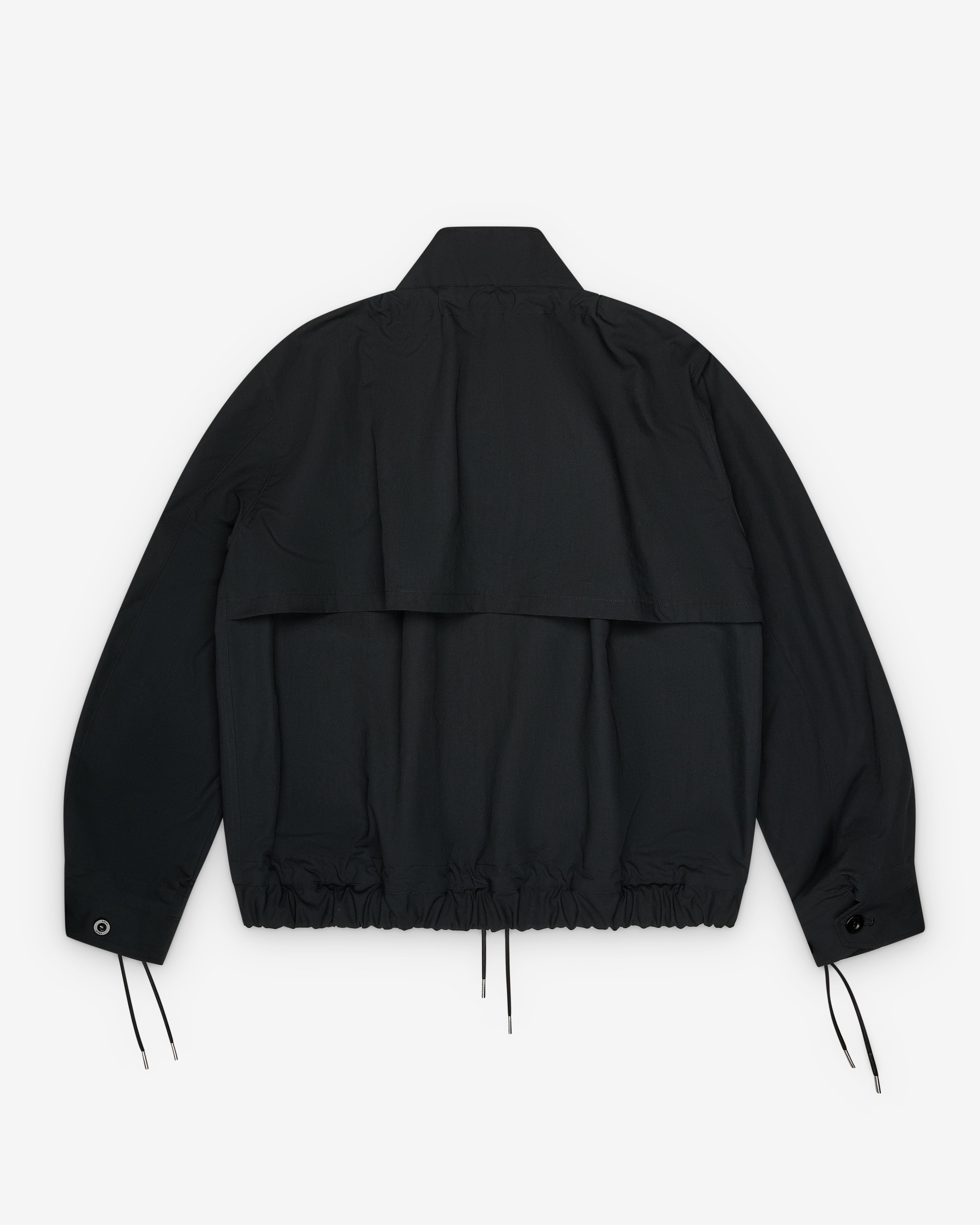 Sacai: Men's Weathercloth Blouson (Black) | DSMNY E-SHOP