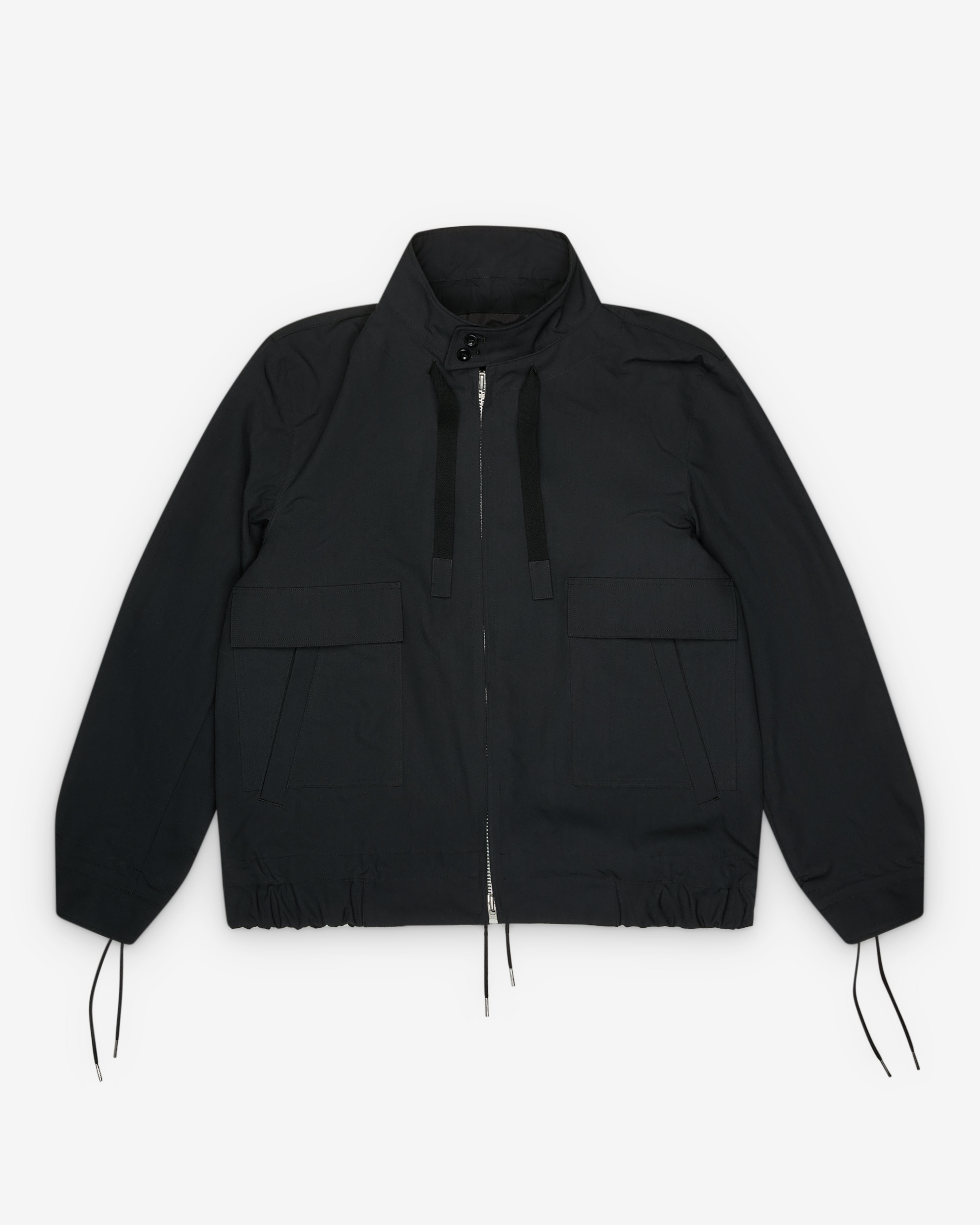 Sacai: Men's Weathercloth Blouson (Black) | DSMNY E-SHOP