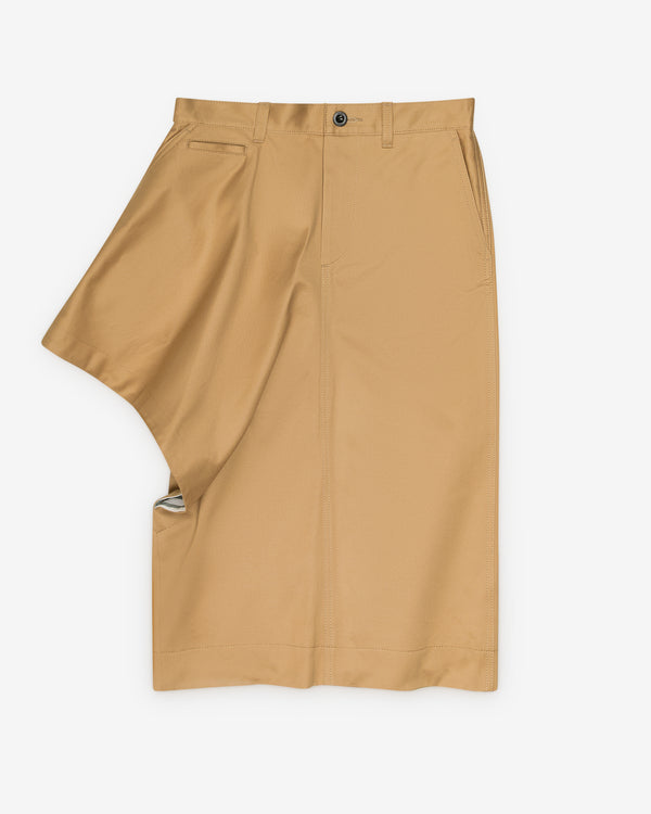 Sacai - Women's Cotton Chino Skirt - (Beige)