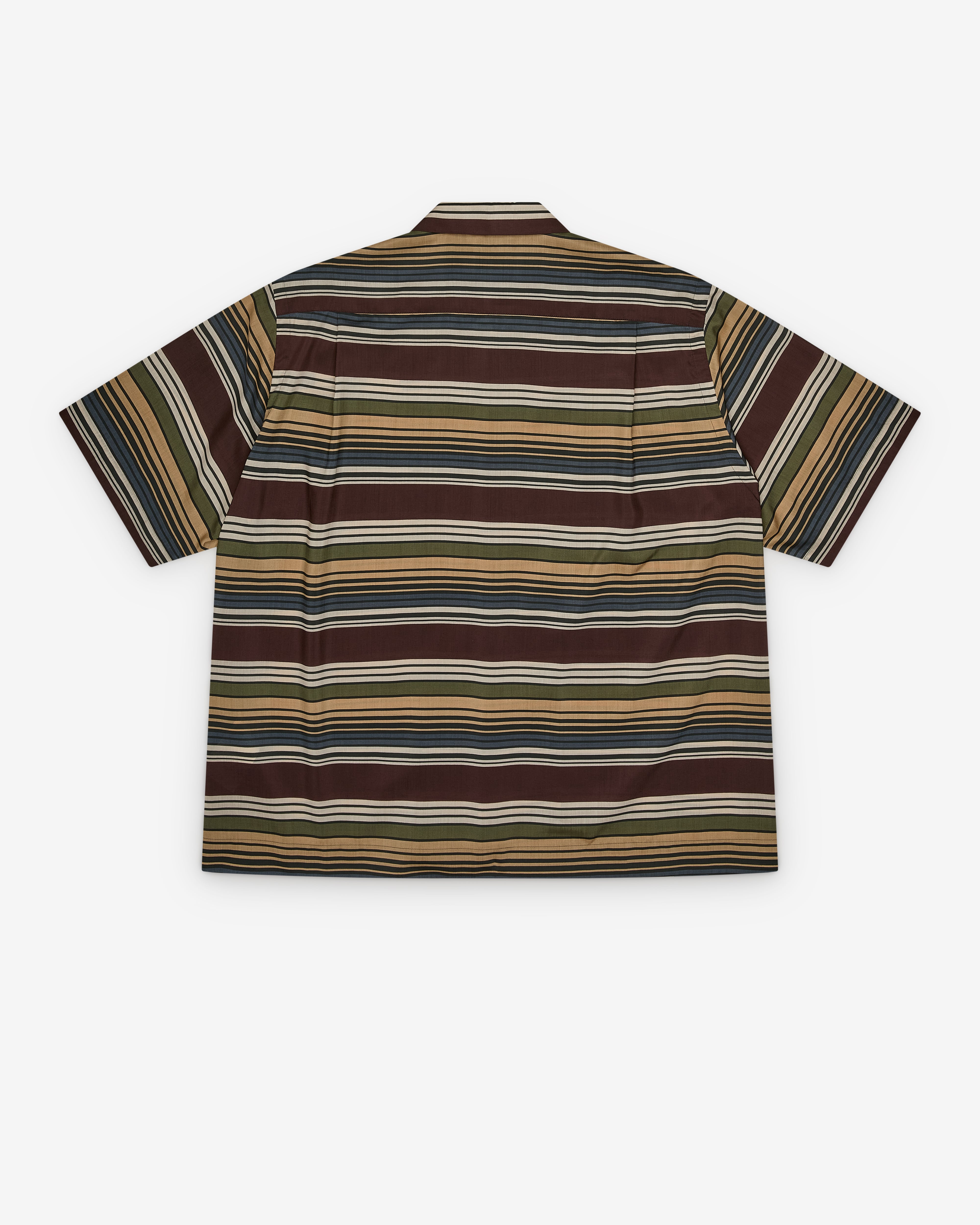 Sacai: Men's Horizontal Stripe Shirt (Multi) | DSMNY E-SHOP