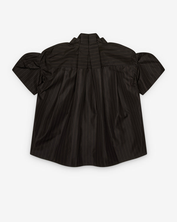 Sacai - Women's Chalk Stripe Shirt - (Brown)