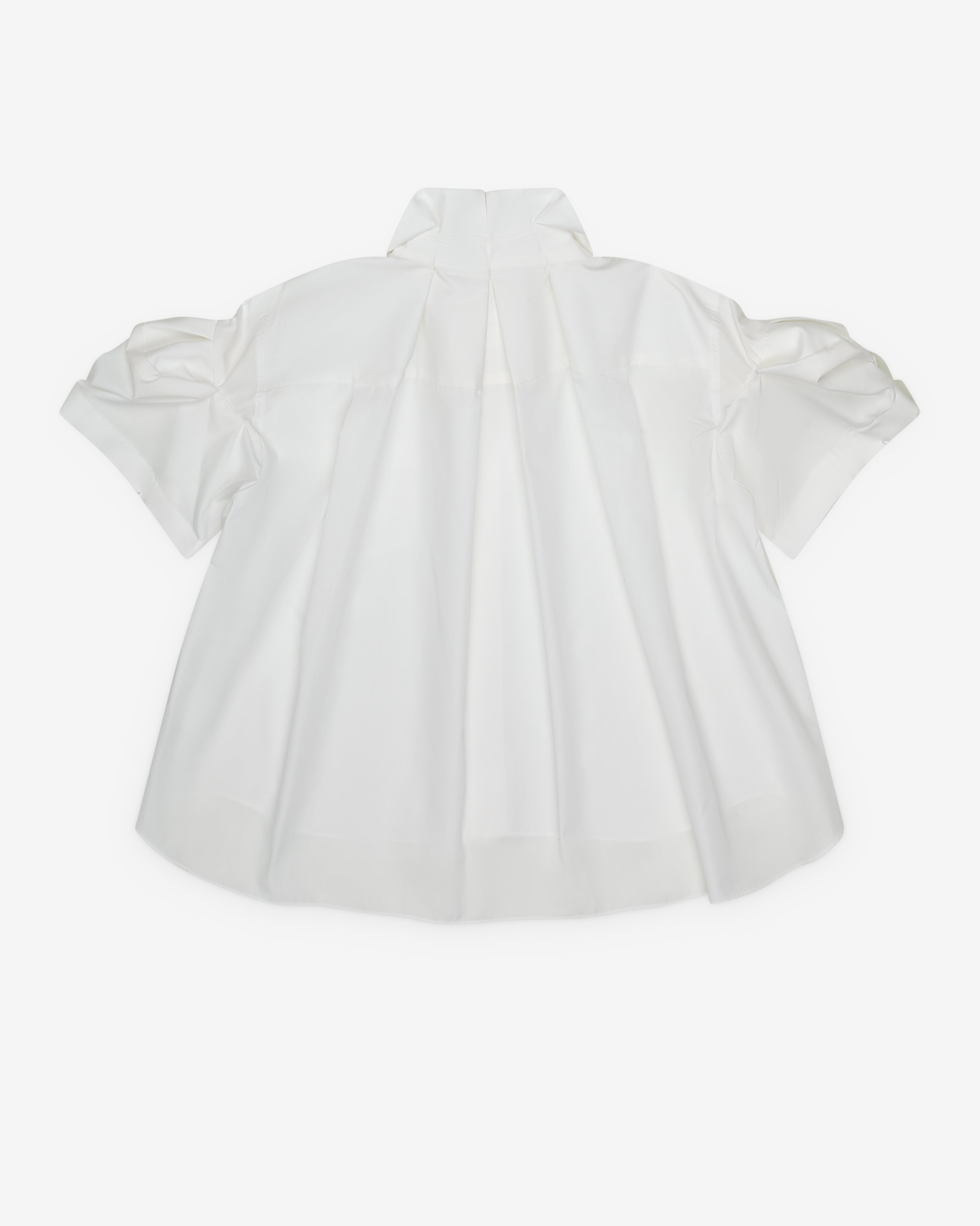 Sacai: Women's Poplin Shirt (Off White) | DSMNY E-SHOP