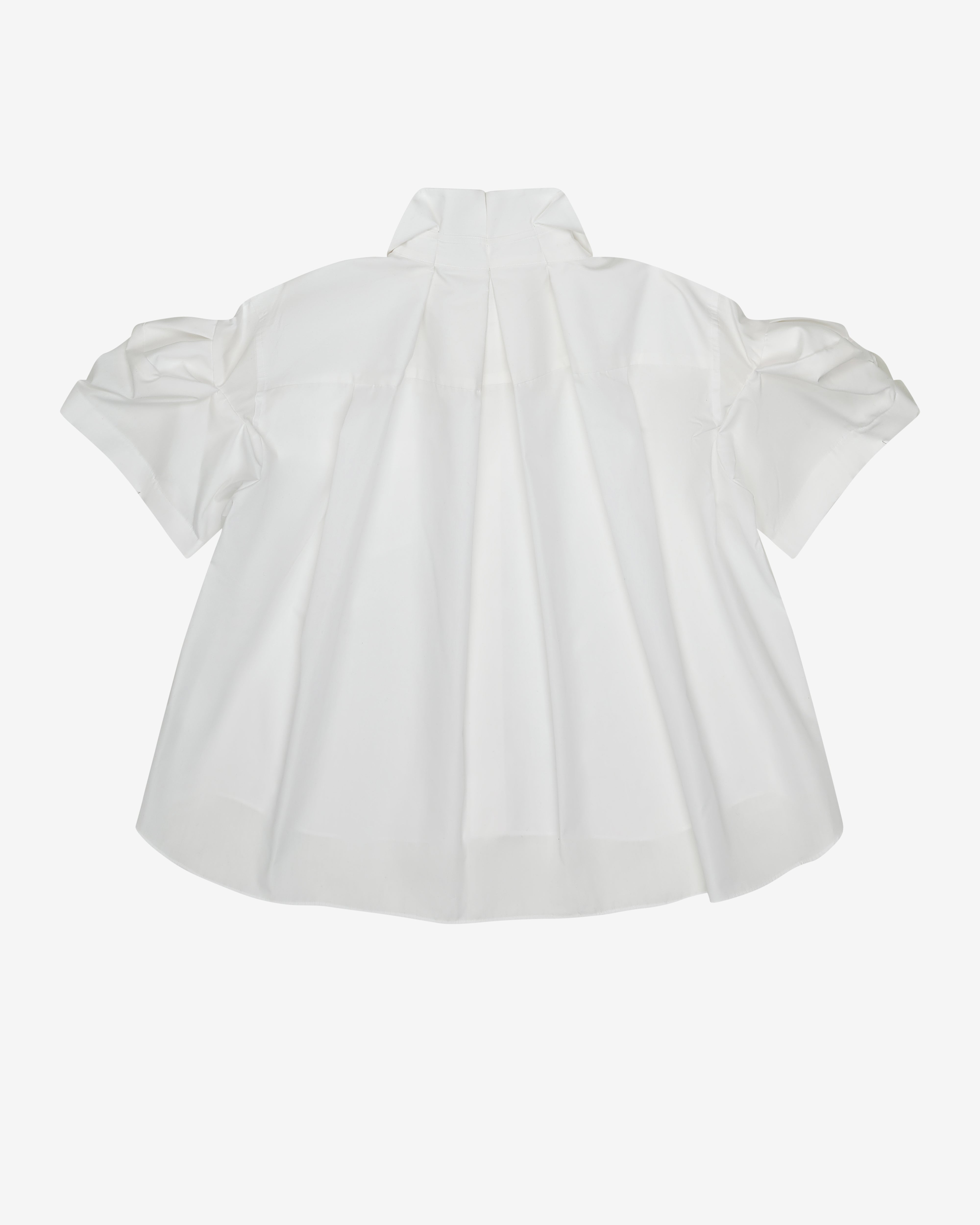 Sacai: Women's Poplin Shirt (Off White) | DSMNY E-SHOP