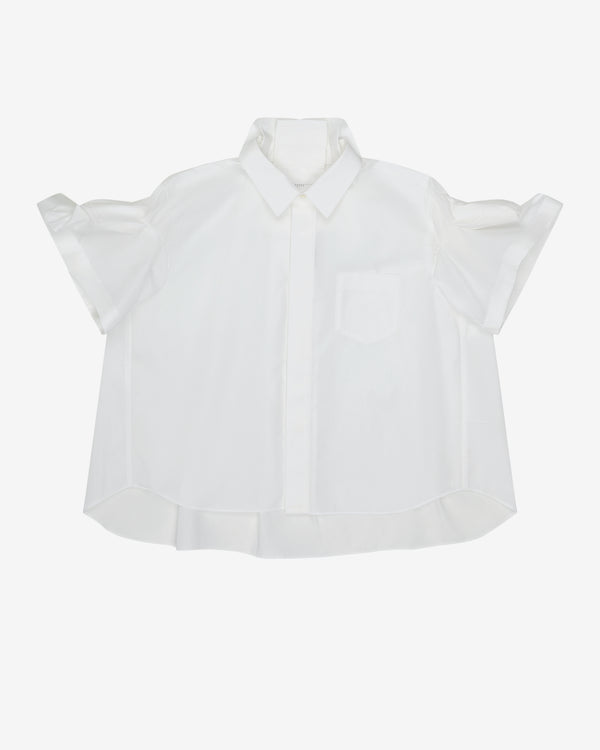 Sacai - Women's Poplin Shirt - (Off White)