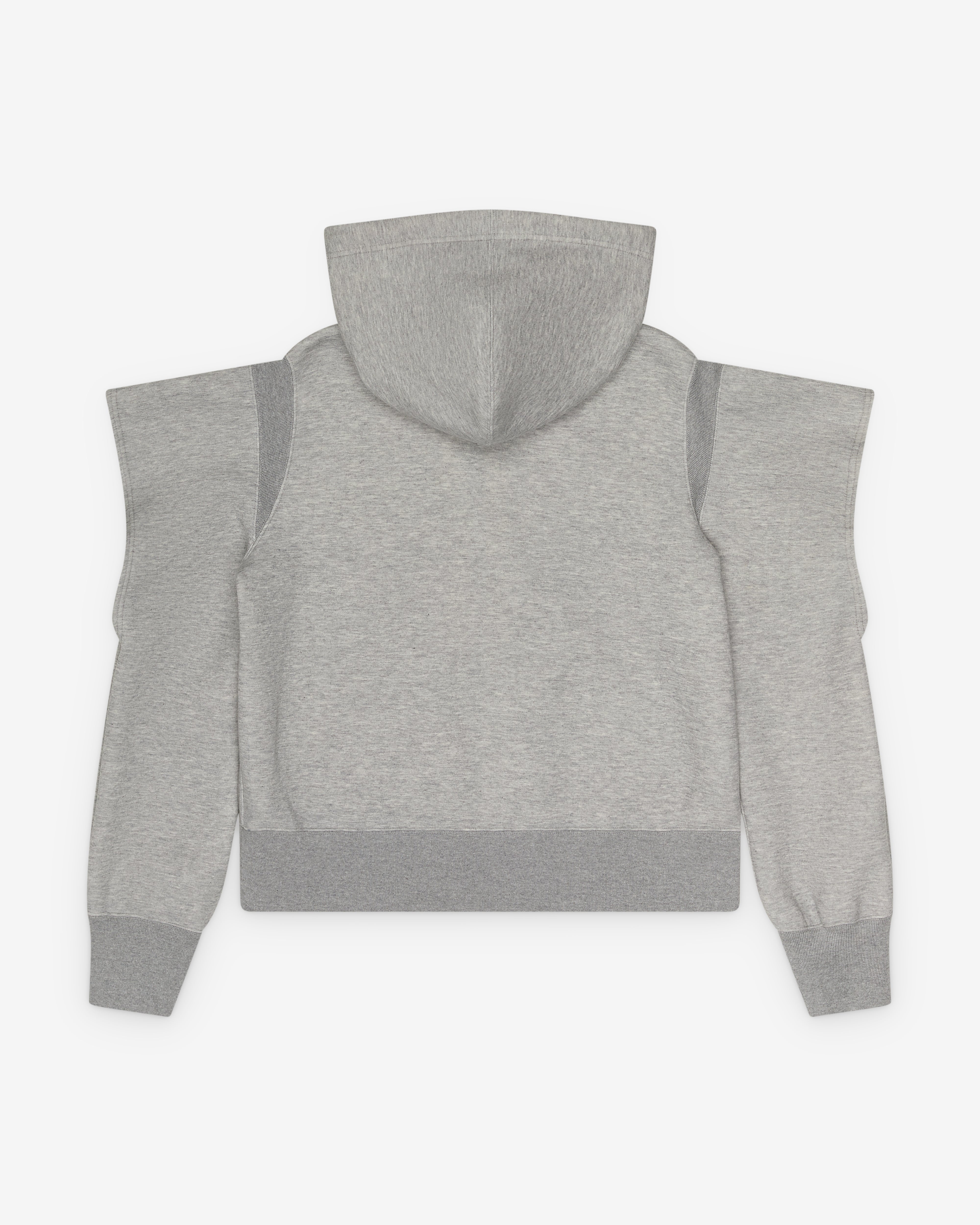 Sacai: Women's Sponge Sweat Hoodie (Light Gray) | DSMNY E-SHOP