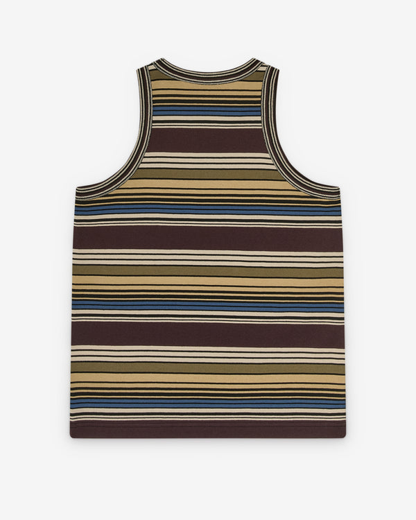 Sacai - Women's Horizontal Stripe Tank Top - (Brown/Beige)