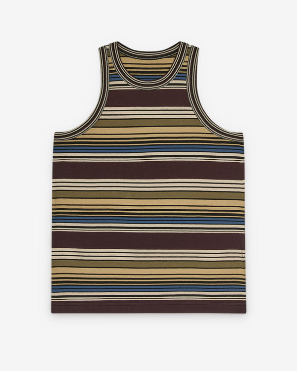 Sacai - Women's Horizontal Stripe Tank Top - (Brown/Beige)