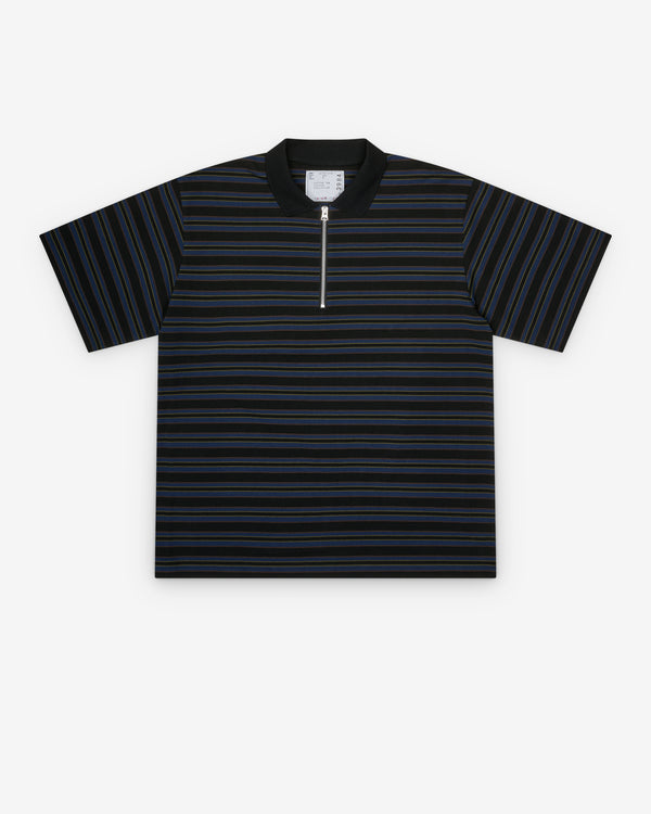 Sacai - Men's Horizontal Stripe T-Shirt - (Black/Navy)