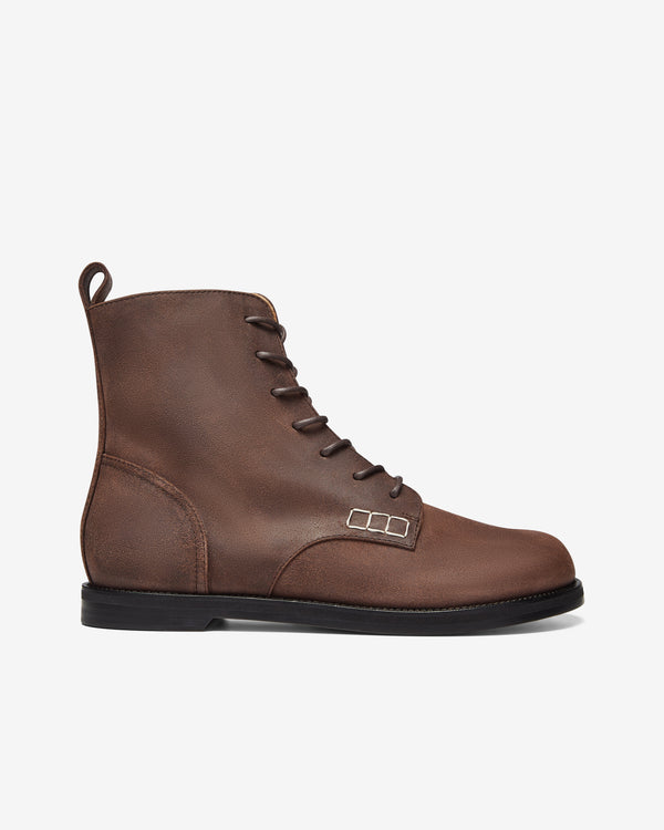 JW Anderson - Men's Loafer Lace Up Boot - (Deep Walnut)