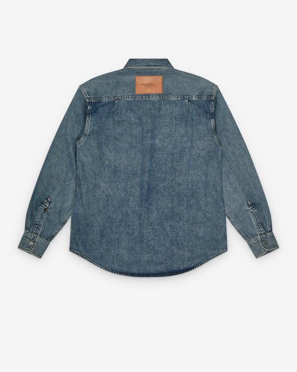 JW Anderson - Men's Oversized Shirt - (Mid Blue)