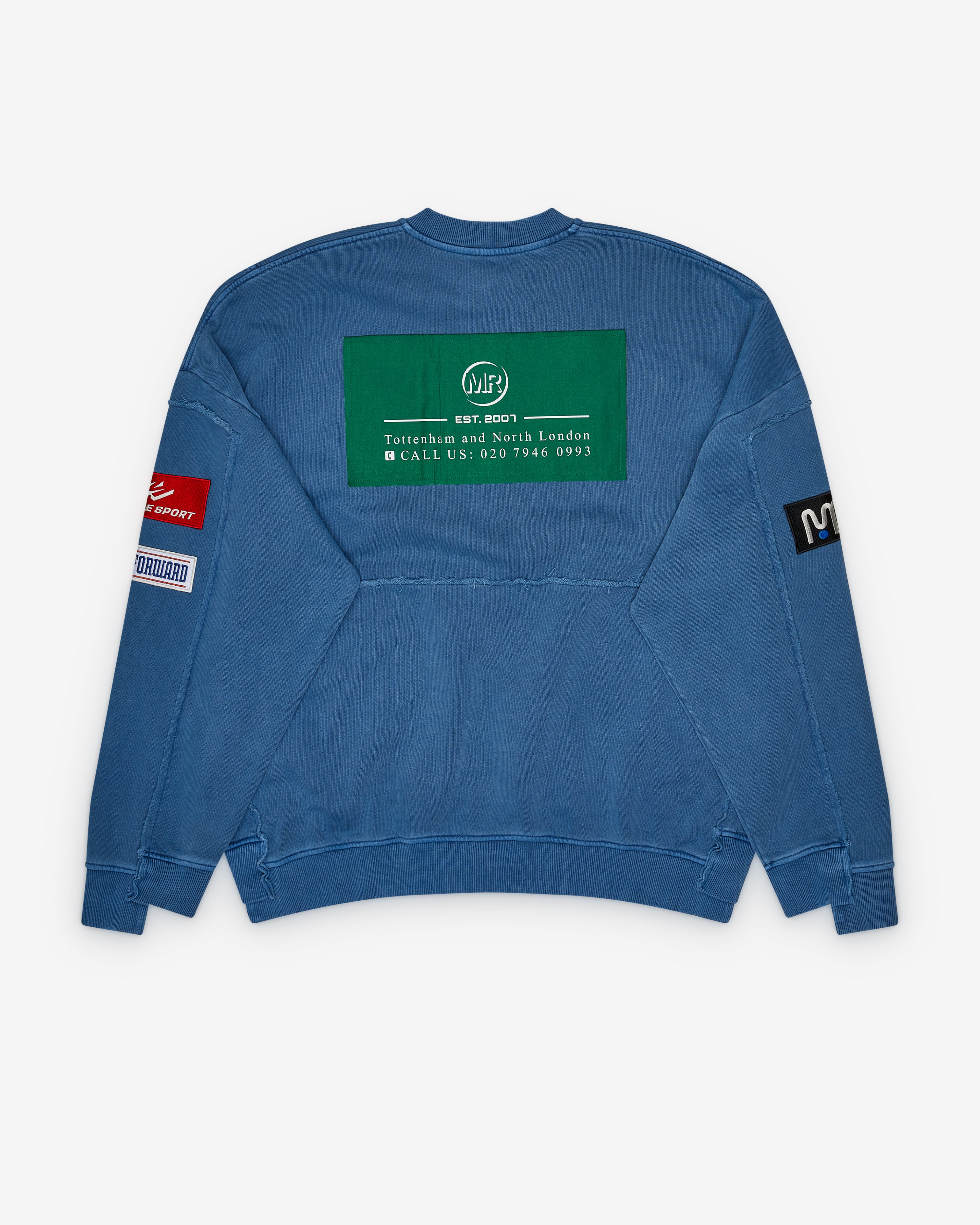 未使用Martine Rose ZIP UP CREW ジップアップ スウェット Martine Rose Zip Up Crew Blue – ESSXNYC