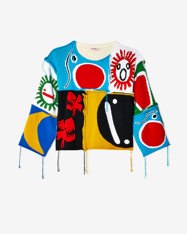 Charles Jeffrey - Men's Patch Cable Knit Sweater - (Multi)