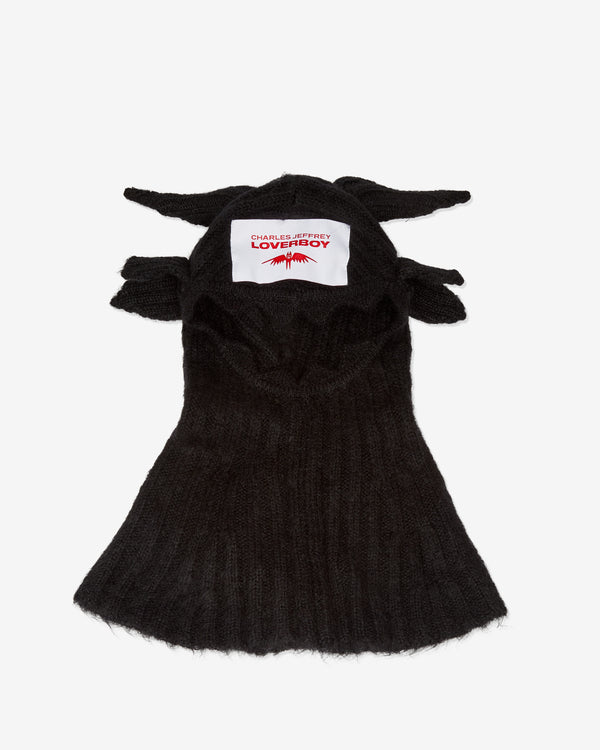 Charles Jeffrey - Men's Mohair Croco Balaclava - (Black)