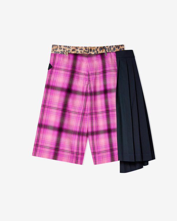 Charles Jeffrey - Men's Pleated Skort - (Blue-Multi)