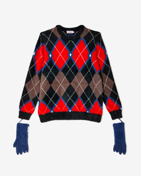 Charles Jeffrey - Men's Fluffy Gloves Sweater - (Brown)