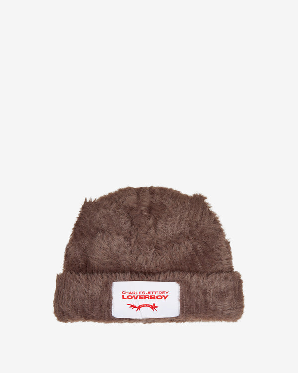 Charles Jeffrey - Men's Fluffy Chunky Ears Beanie - (Brown)