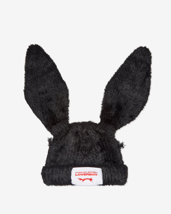 Charles Jeffrey - Men's Fluffy Chunky Rabbie Beanie - (Black)