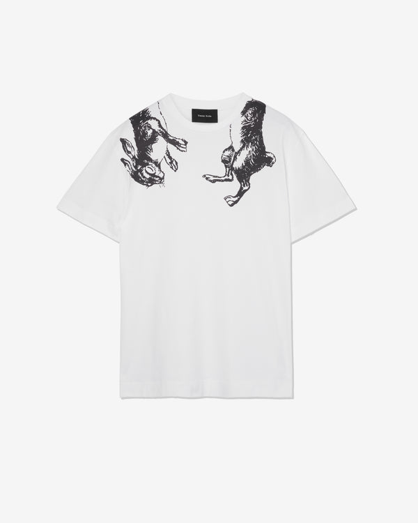 Simone Rocha - Men's Hare Illustration T-Shirt - (White/Black)