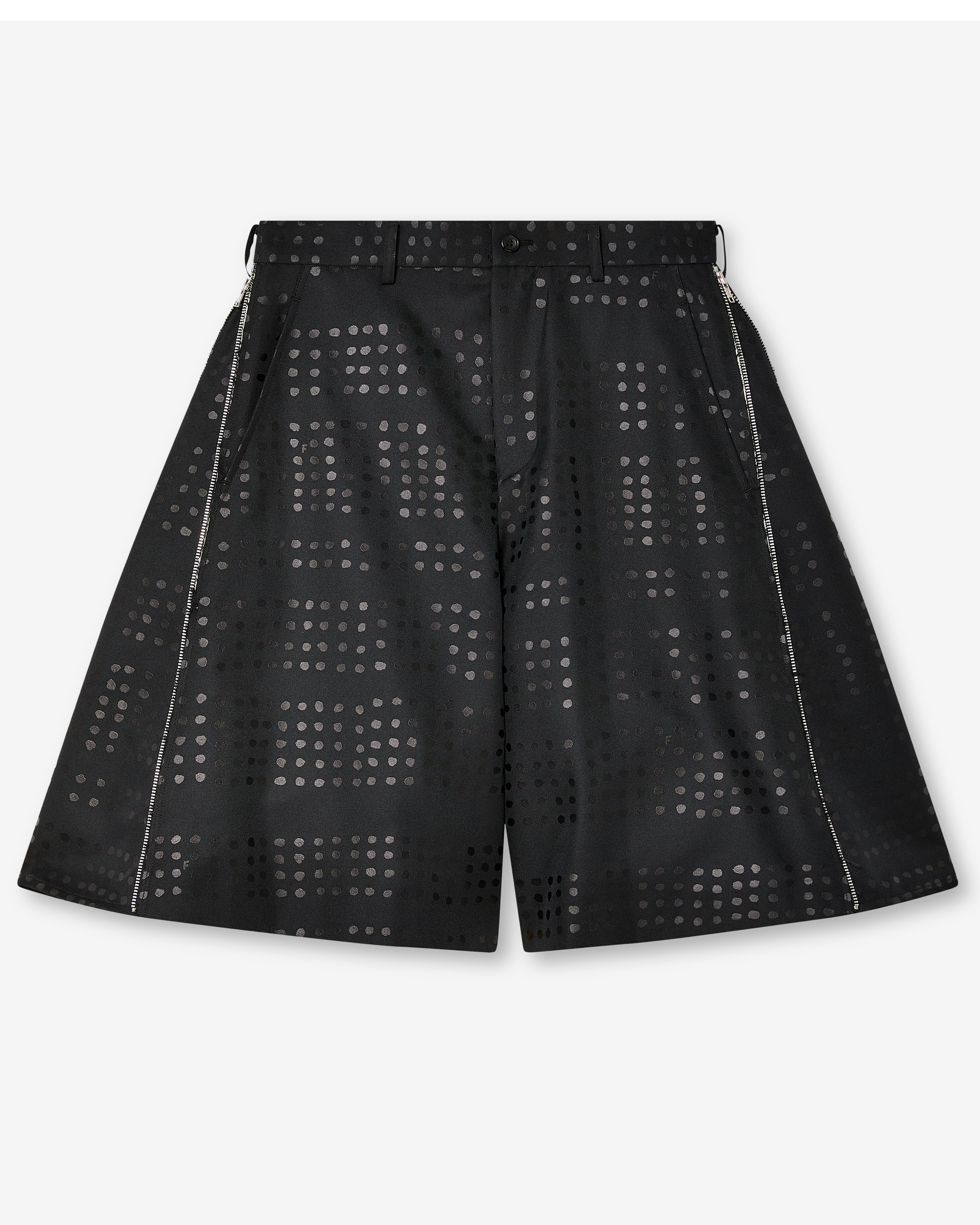 Black Comme des Garçons: Dot Print Shorts (Black) | DSMNY E-SHOP