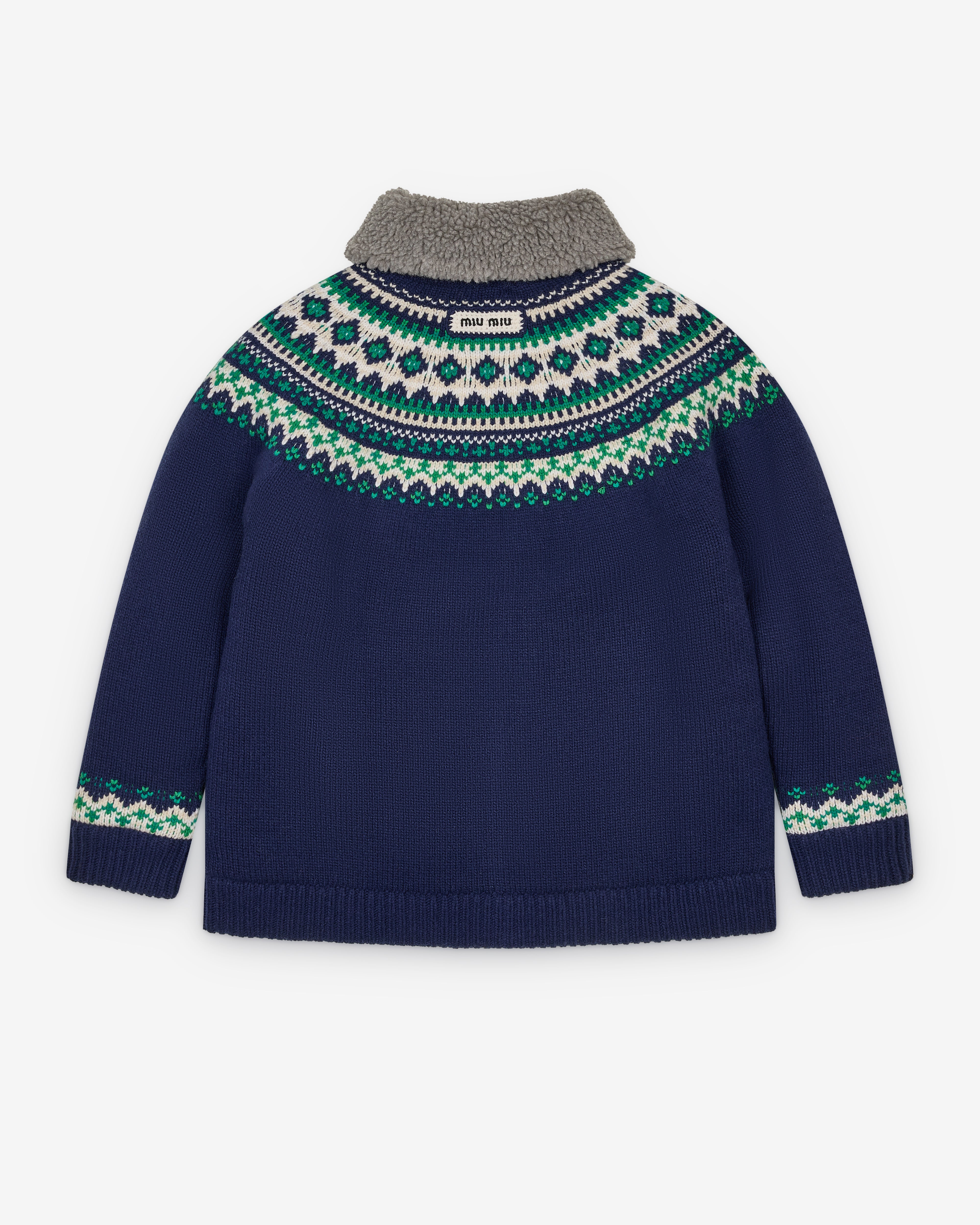Miu Miu: Men's Cardigan (Navy) | DSMNY E-SHOP