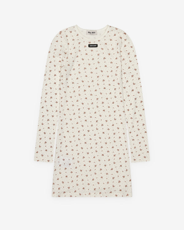 Miu Miu - Women's Floral Dress - (White)