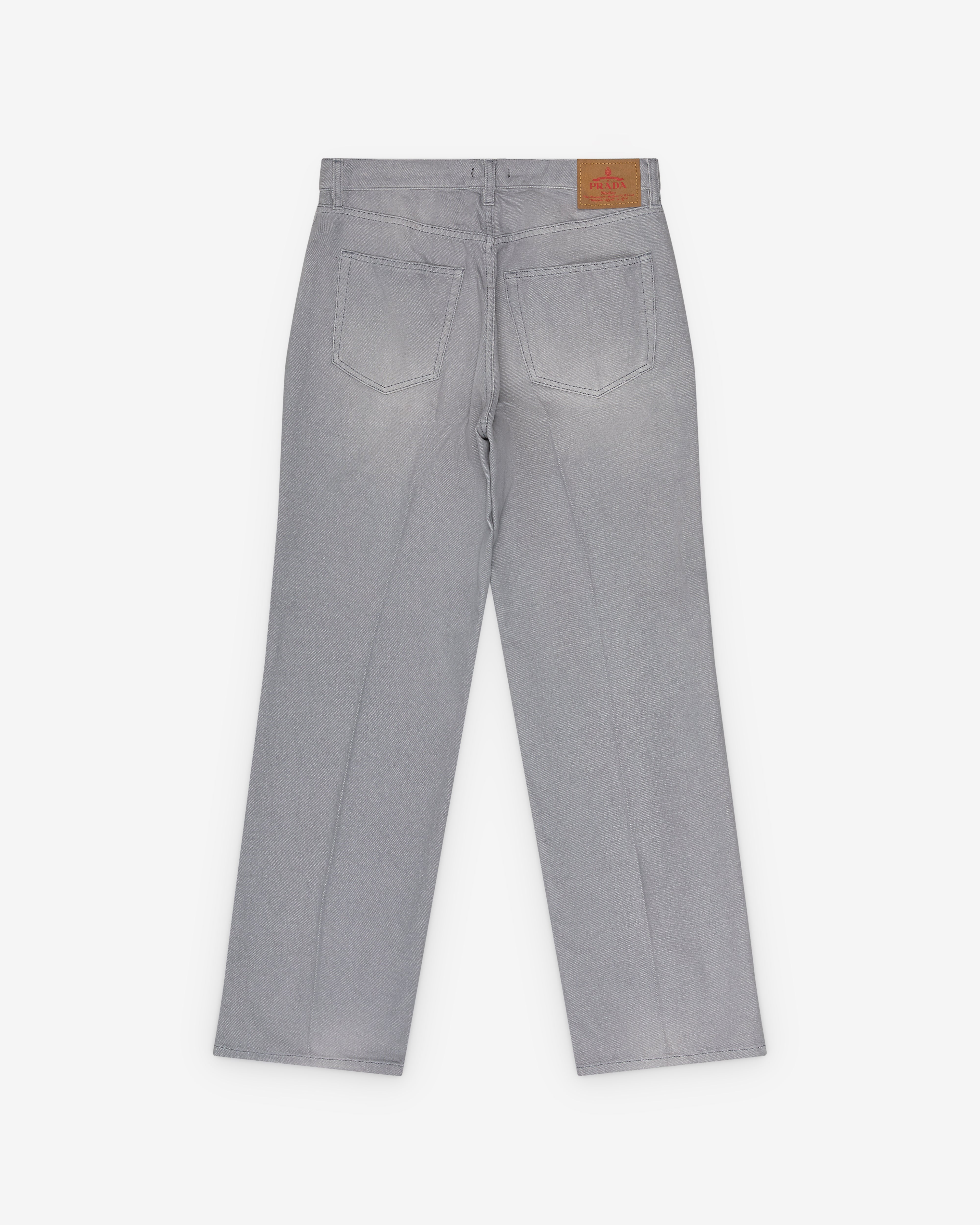 Prada: Men's Washed Denim Jeans (Grey) | DSMNY E-SHOP