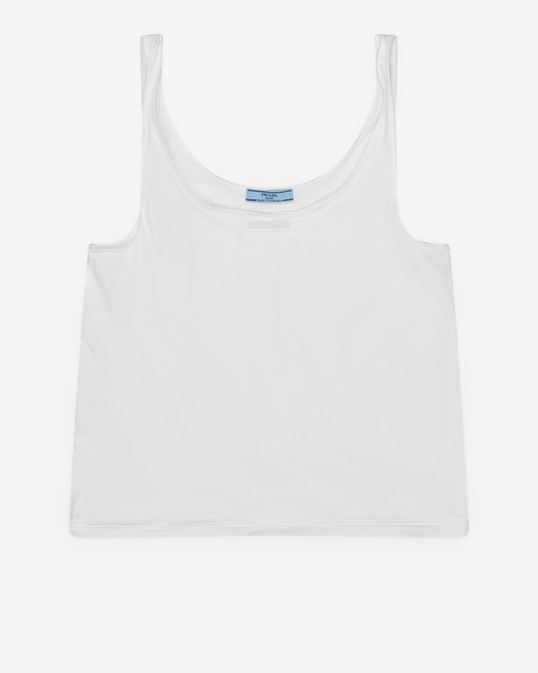 Prada - Women's Cotton Jersey Tank Top - (White)