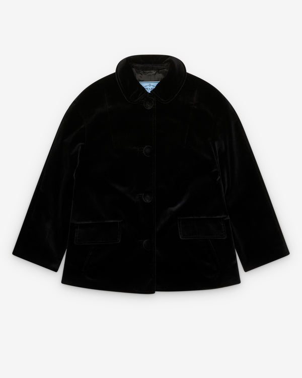Prada - Women's Single-Breasted Caban Jacket - (Black)