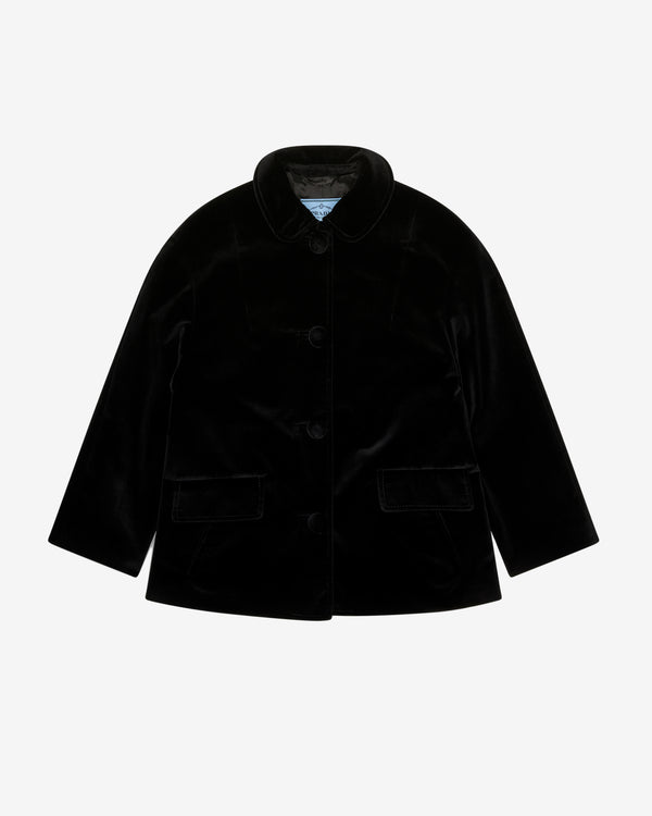 Prada - Women's Single-Breasted Caban Jacket - (Black)