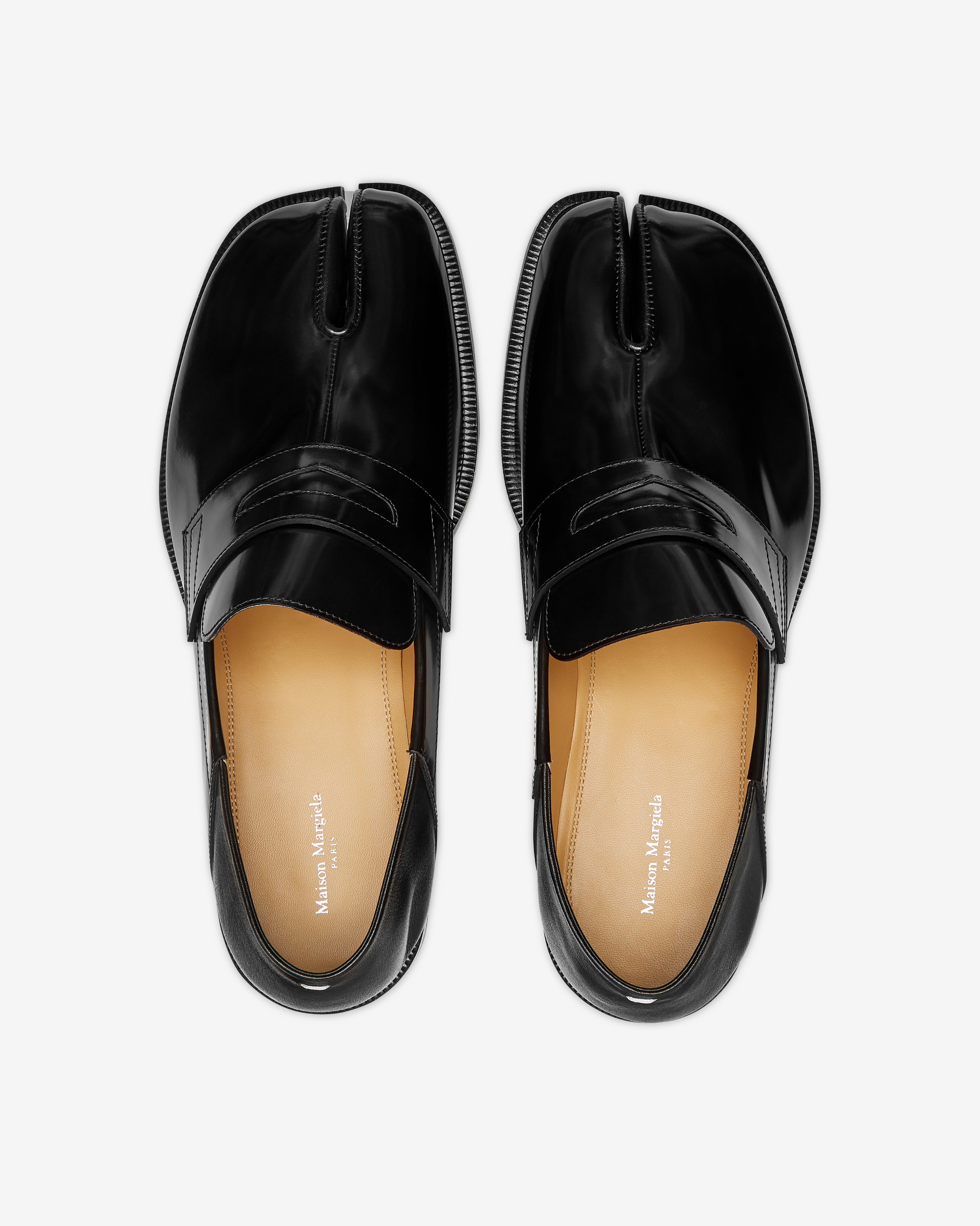Maison Margiela: Men's Tabi Moccasin (Black) | DSMNY E-SHOP