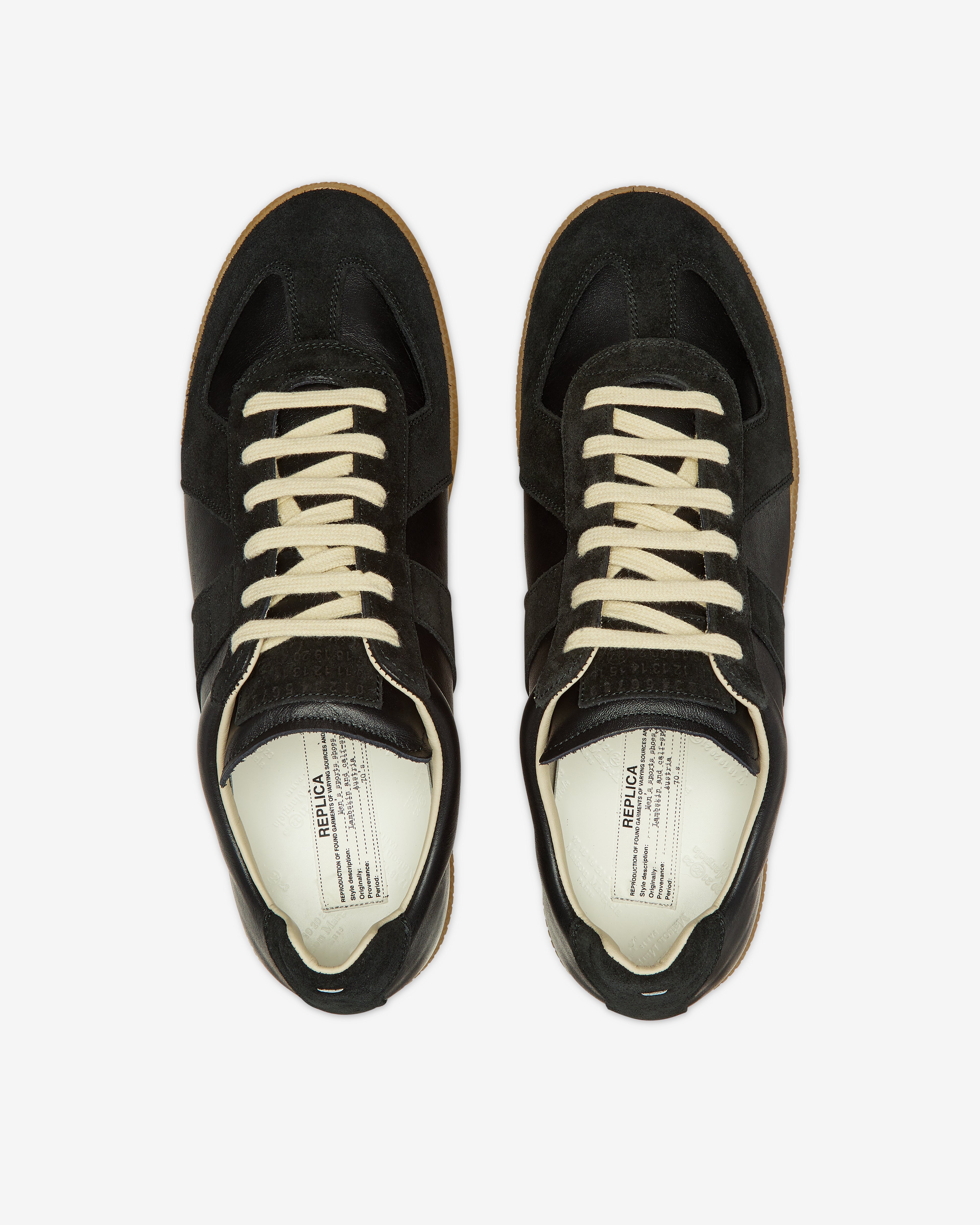 【ズッキーニ】Maison Margiela REPLICA Maison Margiela: Men's Replica Sneakers (Black/Black) | DSMNY E-SHOP