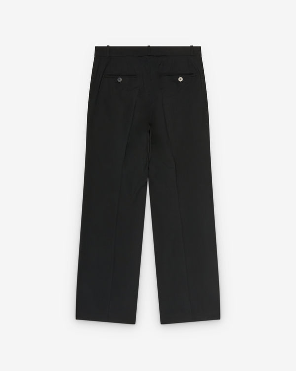 Ernest W. Baker - Men's Pleated Straight Fit Trousers - (Black)