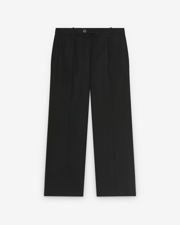 Ernest W. Baker - Men's Pleated Straight Fit Trousers - (Black)