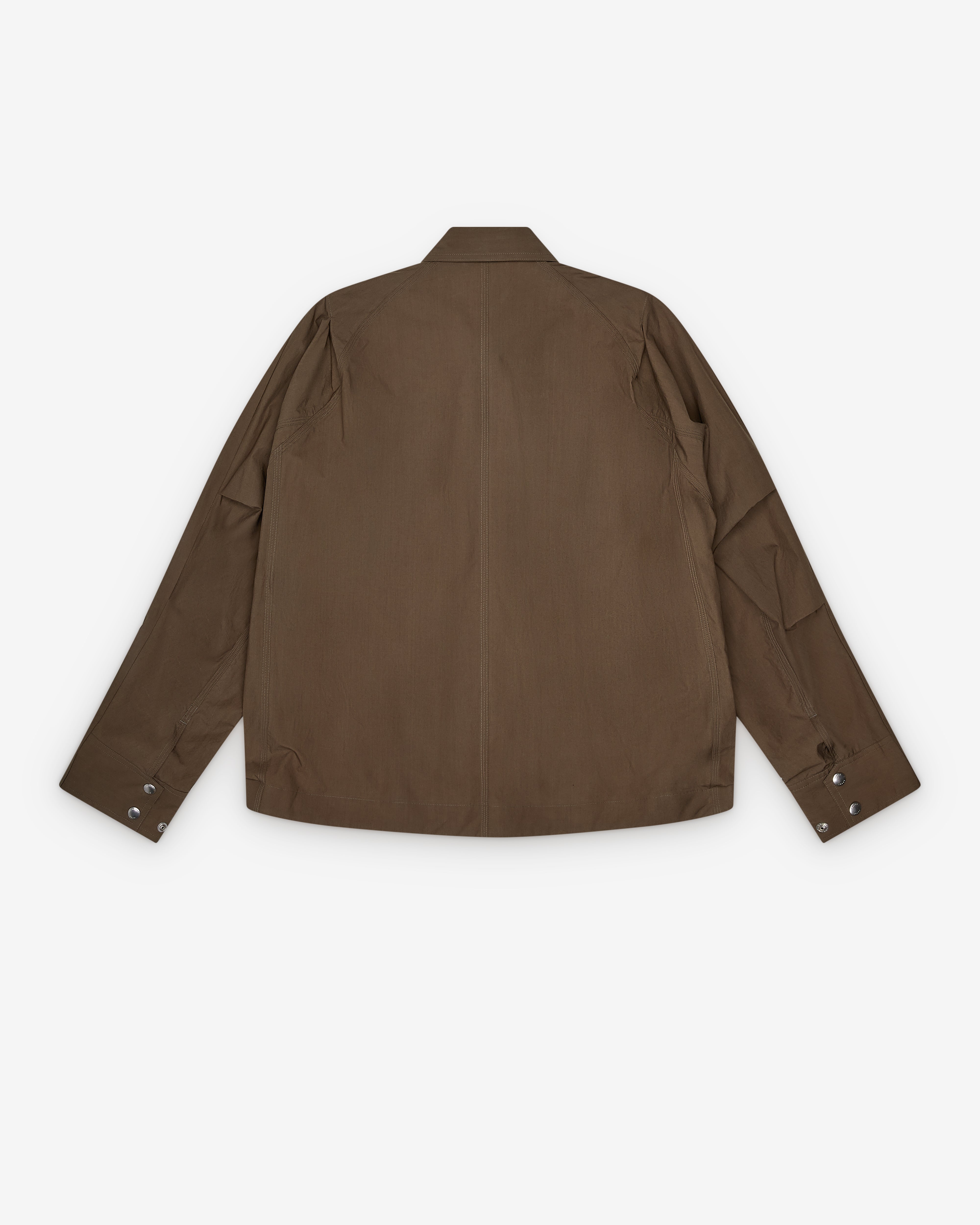 Sacai: Men's Cotton Typewriter Jacket (Taupe) | DSMNY E-SHOP