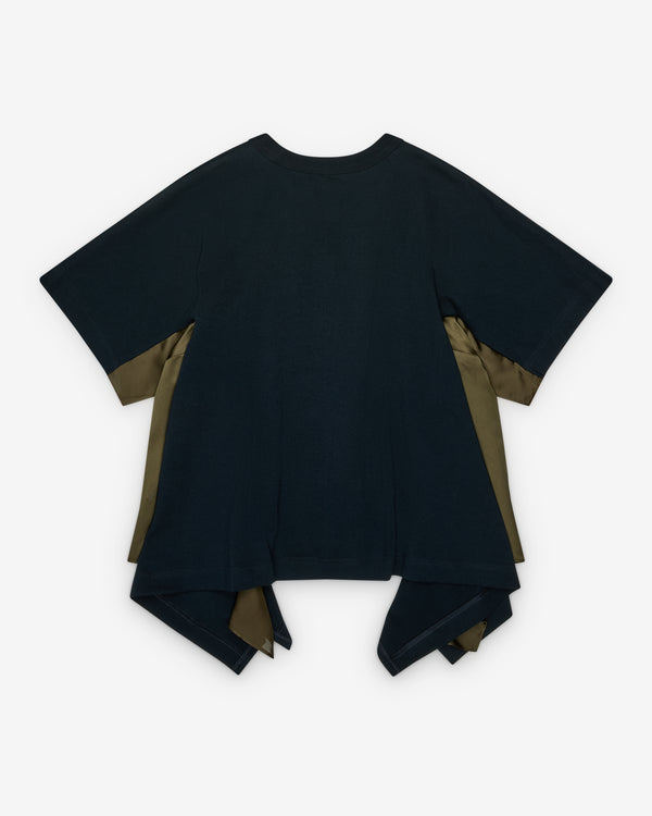 Sacai - Women's Jersey T-Shirt - (Navy/Khaki)