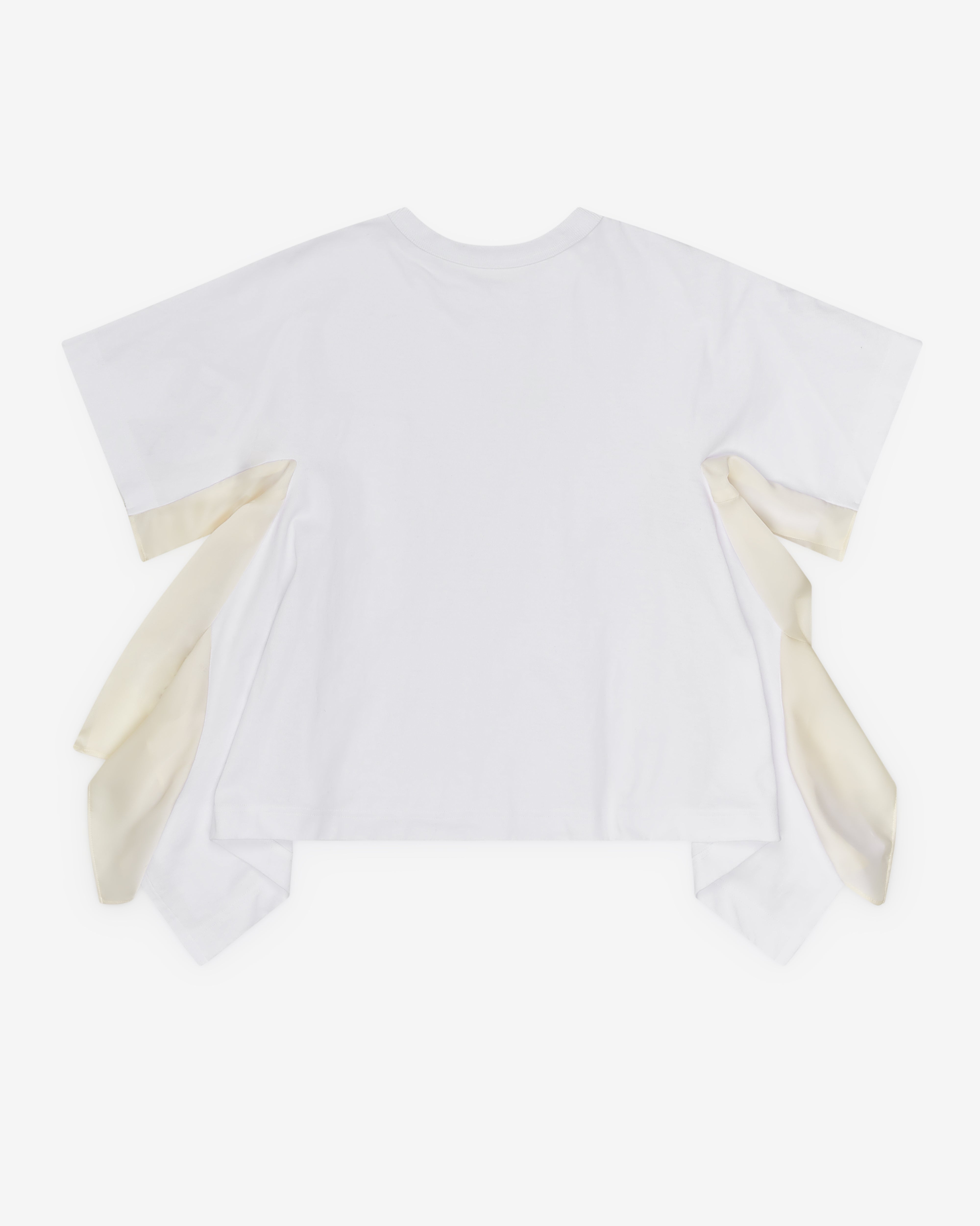 Sacai: Women's Jersey T-Shirt (White) | DSMNY E-SHOP