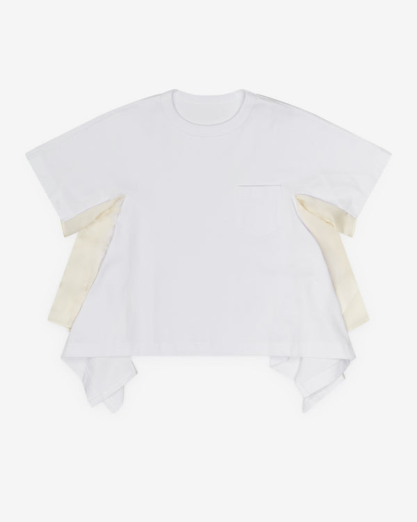 Sacai - Women's Jersey T-Shirt - (White)