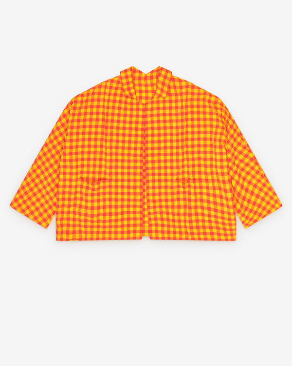 Daniela Gregis - Women's Gingham Jacket - (Pink/Yellow)