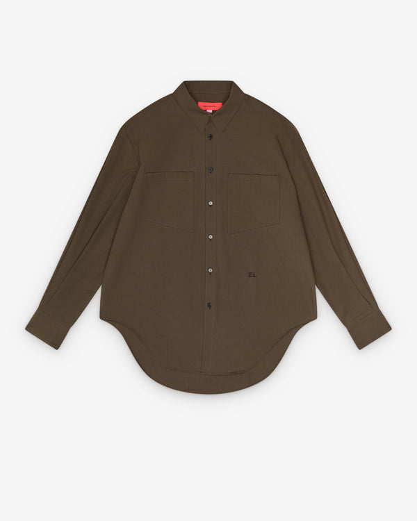 Eckhaus Latta - Men's EL Buttondown - (Earth)
