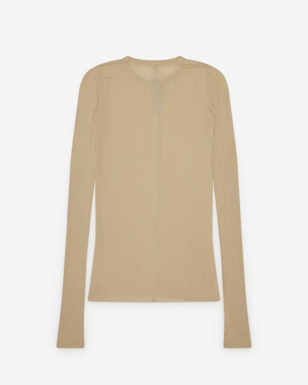 Rick Owens - Women's Rib Long Sleeve T-Shirt - (Sand)